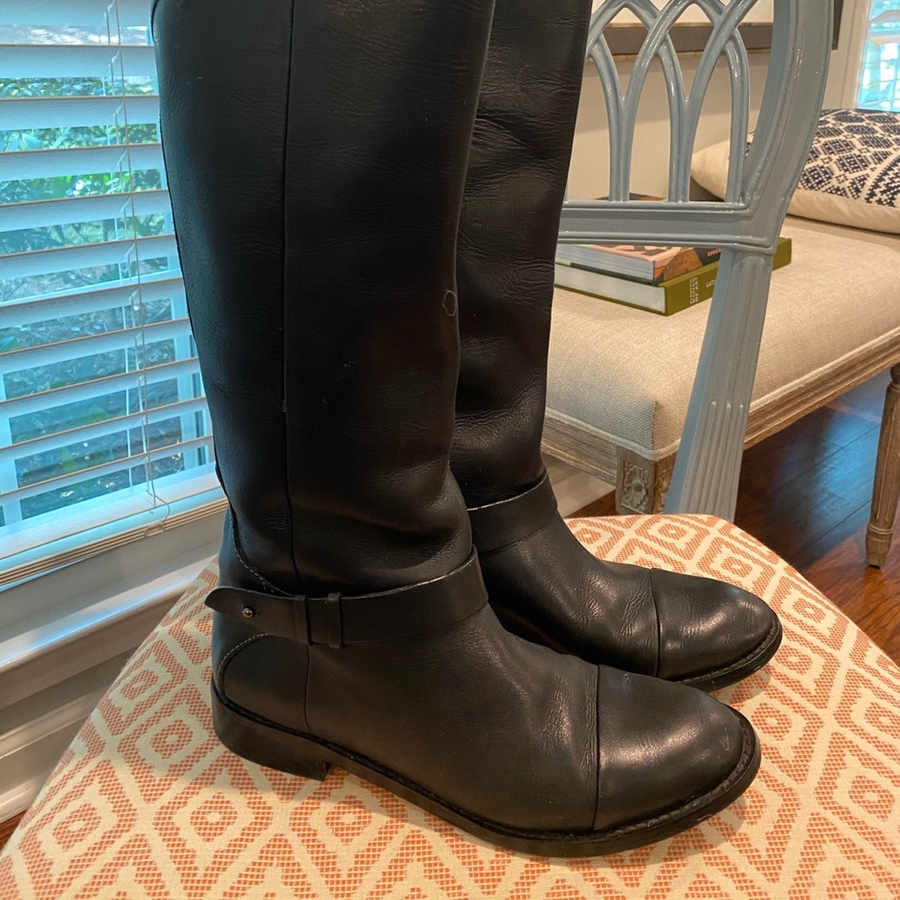 Halogen Riding Boots (black leather)